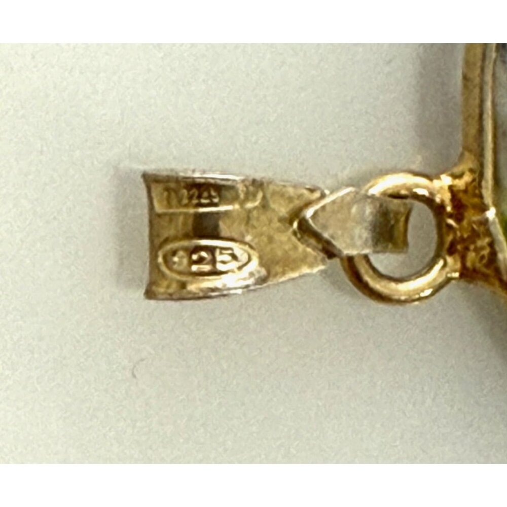 Murano Glass Pendant Sterling- Venice - St Anthony - Religious - Picture 3 of 3